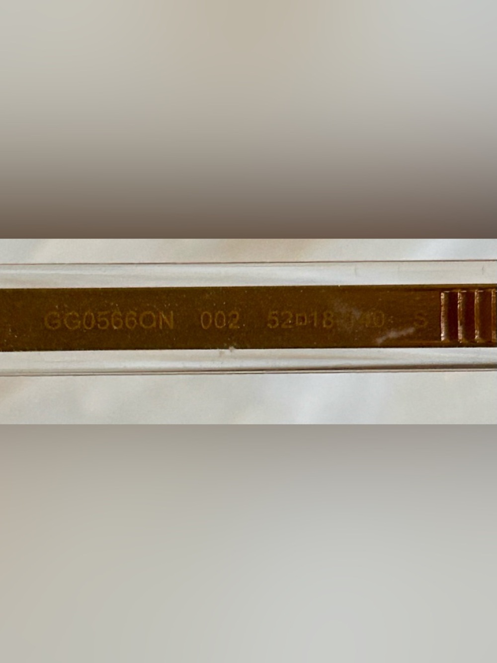 Gucci GG0566ON 002 Womens Tortoise Crystal Cat Eye Glasses Guaranteed Authentic - Picture 9 of 10